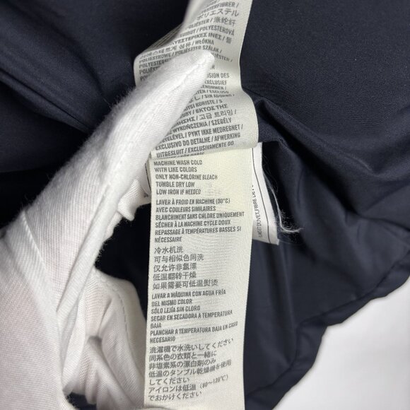 Hollister Quilted Hood Goose Down Long Sleeve Pocket Logo Full Zip Winter Jacket - Picture 8 of 10